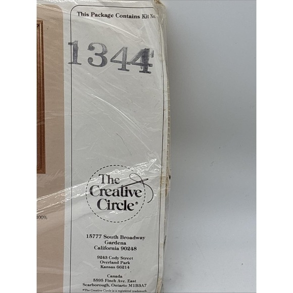 The Creative Circle Kit 1344 Tree Of Life Banner VTG'80s Unsealed/new - Picture 3 of 6